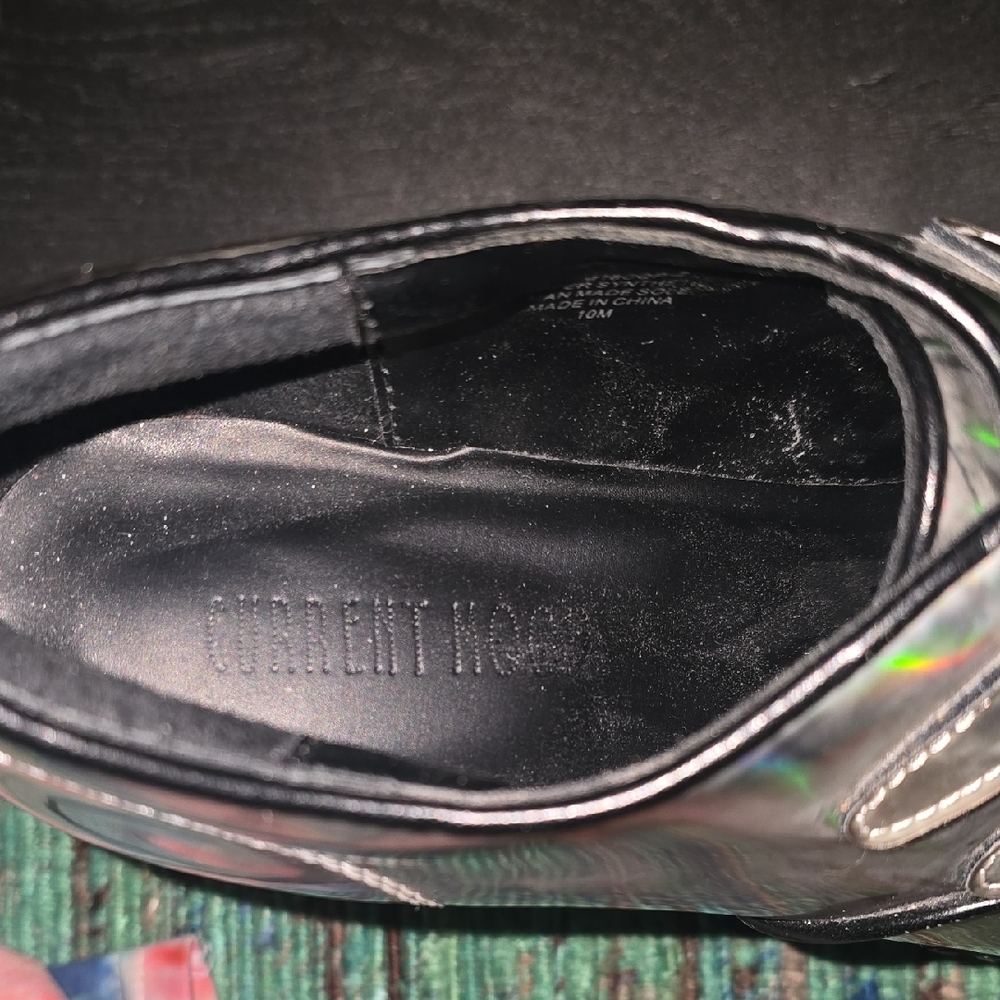 Current Mood Iridescent Platform Shoes with Black Trim - Picture 2 of 5